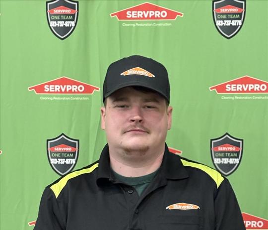 Corey McLoughlin, team member at SERVPRO of East Central Cincinnati