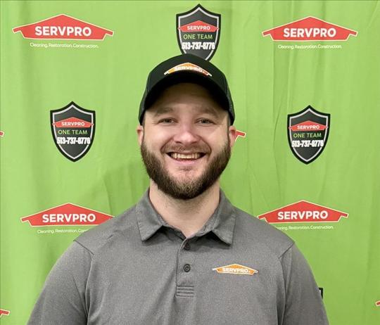 Tyler Robertson, team member at SERVPRO of East Central Cincinnati