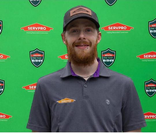 Dylan Riddle, team member at SERVPRO of East Central Cincinnati