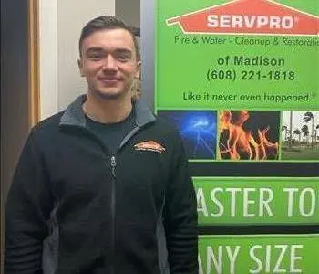 Trevor Wilkinson, team member at SERVPRO of Madison, WI