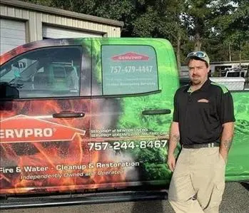 Kevin Bernard, team member at SERVPRO of Newport News