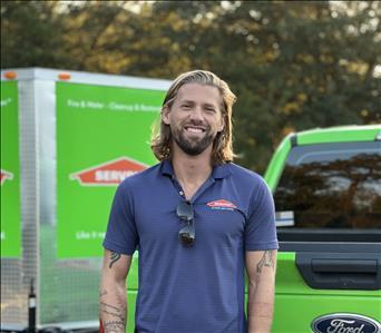 Samuel Harper, team member at SERVPRO of North Leon County