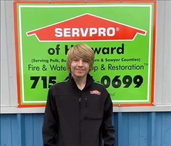 Cody Gullickson, team member at SERVPRO of Hayward