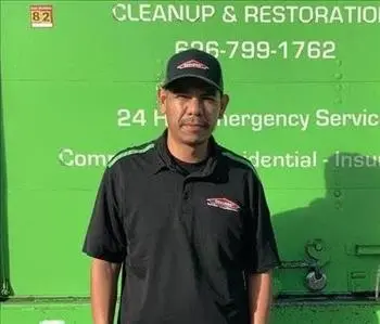 Pablo Salazar, team member at SERVPRO of Irwindale / Baldwin Park