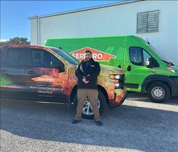 Derek Guevara, team member at SERVPRO of North Central San Antonio
