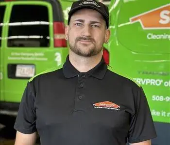 Zachary Bachand, team member at SERVPRO of Fall River