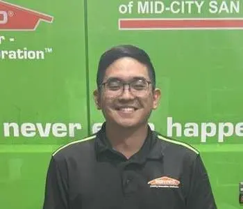 Nolan Matsuda, team member at SERVPRO of San Diego East