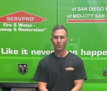 Joshua Sanchez, team member at SERVPRO of San Diego East