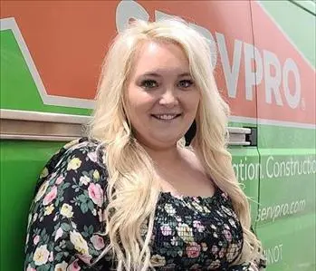 Lindsey Fleming, team member at SERVPRO of Minot