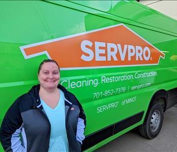 Brandi Kraft, team member at SERVPRO of Minot
