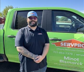 Matt Gange, team member at SERVPRO of Minot