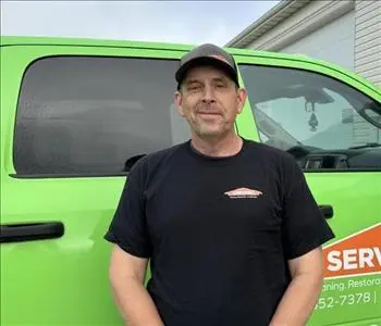 Travis Sorenson, team member at SERVPRO of Minot