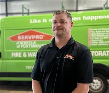 Andrew Corp, team member at SERVPRO of Chesapeake, Portsmouth, Norfolk West, and Hampton North