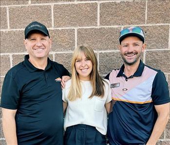 Dustin Cook, Jayden Khamphoumy, Ryan Cook, team member at SERVPRO of Utah County