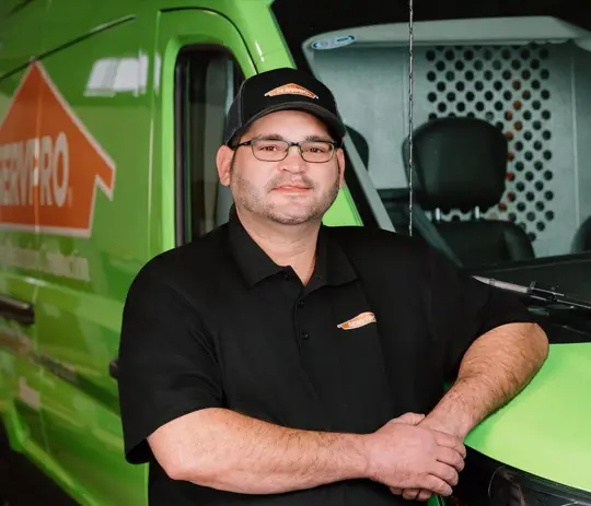 Jordan Laszewski, team member at SERVPRO of Stevens Point
