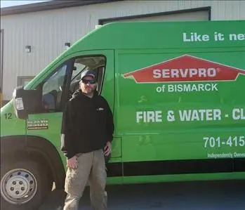 Sheldon Aarhus, team member at SERVPRO of Bismarck