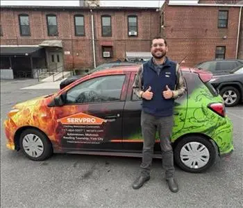 Corey Wolfe, team member at SERVPRO of Adamstown, Mohnton