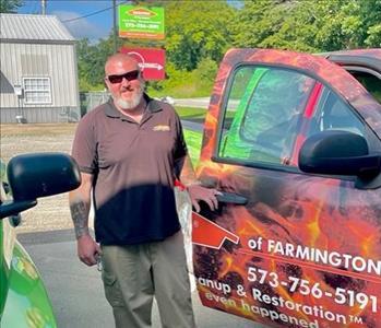 Bobby Morgan, team member at SERVPRO of Farmington