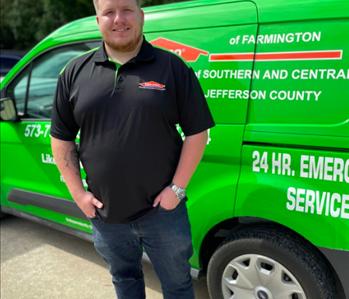 Dawson Wade, team member at SERVPRO of Farmington