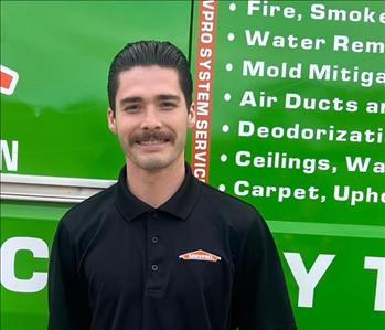 Johnathan Pieters, team member at SERVPRO of Pascagoula