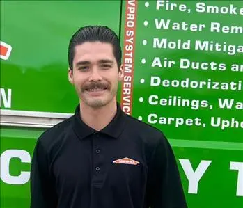 Johnathan Pieters, team member at SERVPRO of Pascagoula
