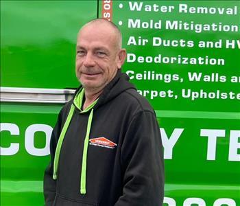 Dustin Bain, team member at SERVPRO of Pascagoula