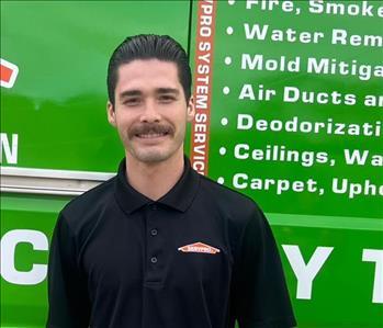 Johnathan Pieters, team member at SERVPRO of Gulfport
