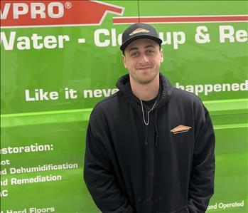 Zachary Carden, team member at SERVPRO of Taunton, Mansfield, Seekonk, Dighton