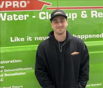 Zachary Carden, team member at SERVPRO of Taunton, Mansfield, Seekonk, Dighton