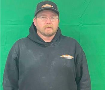 Michael Burchfield, team member at SERVPRO of Greene County