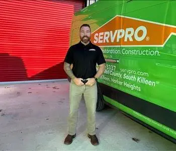 Tommy O'Dell, team member at SERVPRO of Southwest Bell County, South Killeen
