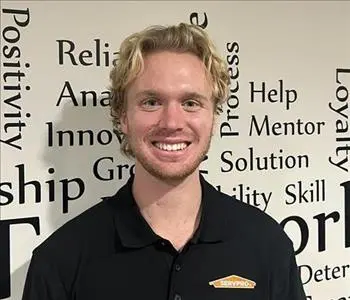 Bryce Van Schepen, team member at SERVPRO of Red Wing, Cannon Falls