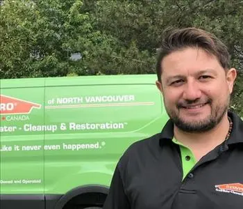 Tom Zakeri, team member at SERVPRO of North Vancouver