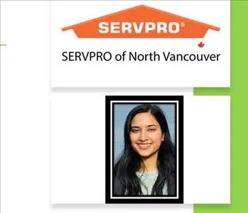 Nikita Sharma, team member at SERVPRO of North Vancouver