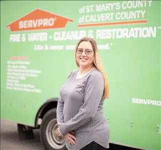Kelley Sampson, team member at SERVPRO of St. Mary's County