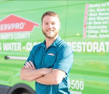 Dustin Whittles, team member at SERVPRO of St. Mary's County