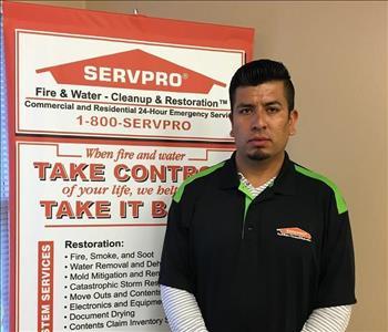 Abel Saldana, team member at SERVPRO of Northwest Bergen