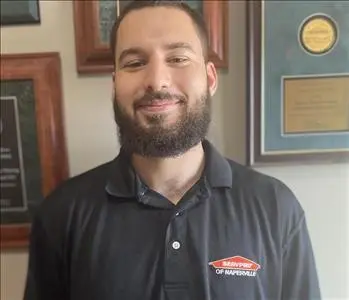 Xavier Aguirre, team member at SERVPRO of Naperville