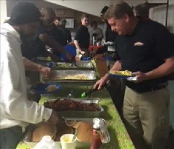 2015 SERVPRO Christmas Breakfast, team member at SERVPRO of Montgomery & Pulaski Counties