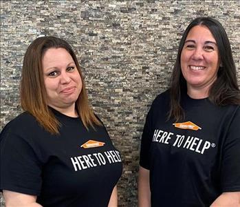 Vanessa and Regina , team member at SERVPRO of Antioch