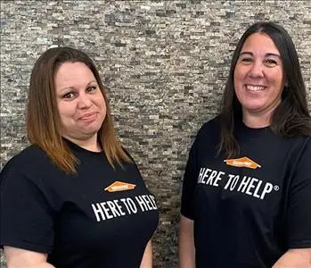 Vanessa and Regina , team member at SERVPRO of Antioch