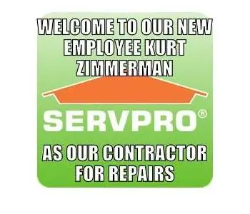 Kurt Zimmerman, team member at SERVPRO of Steuben, DeKalb and LaGrange Counties