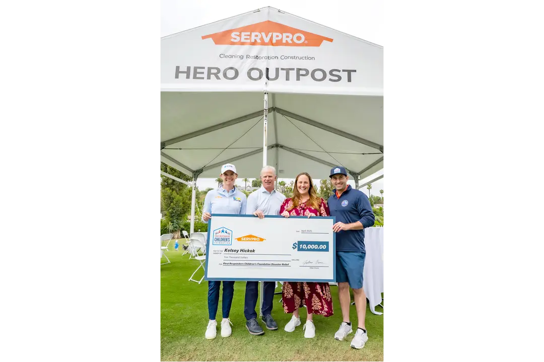SERVPRO Presents Disaster Relief Grant to L.A. County First Responder Family
